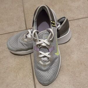 Nike Women's Gray and Lime Sneakers
